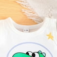 thumbnail image 6 of RTKFRFLM Toddler Boy Summer Shorts Set 2 Piece Short Sleeve Casual Cartoon Prints Tops Holiday Vest T Shirt Short Pants Suit Clothes Set Outfits,Size 9-12 Months, 6 of 8