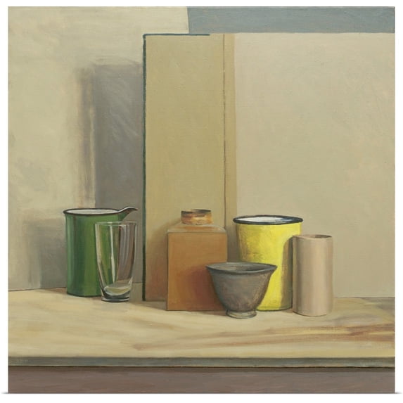 Great BIG Canvas | Rolled William Packer Poster Print entitled Yellow and Green