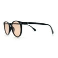 thumbnail image 6 of Hipster Thin Horn Rim Round Plastic Retro Normcore Sunglasses Black - Beige, 6 of 8