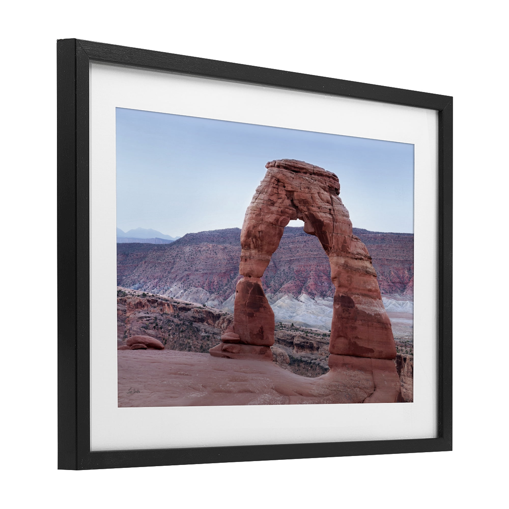 Stupell Industries Time's Sculpture Delicate Arch Black Framed Print Under Glass, design by Lori Deiter