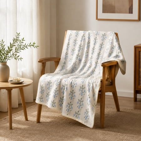 Miwamany Flannel Throw Blanket 100x70cm Soft Cozy Decorative Fleece Plush Blanket Lightweight Warm Indoor Home Textile for Sofa Couch Bed Bedroom Living Room Cozy Relaxation (39.4x27.6in)