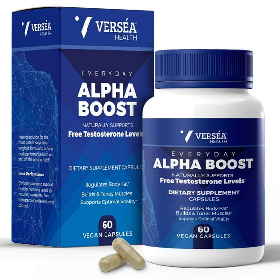 Verséa Everyday Alpha Boost Supplement - Supports Free Testosterone, Supports Energy, Stamina, Healthy Aging & Libido in both Men & Woman