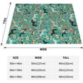 thumbnail image 4 of Horses Florals Throw Blanket Warm Ultra-Soft Micro Fleece Blanket for Bed Couch Living Room, 4 of 6