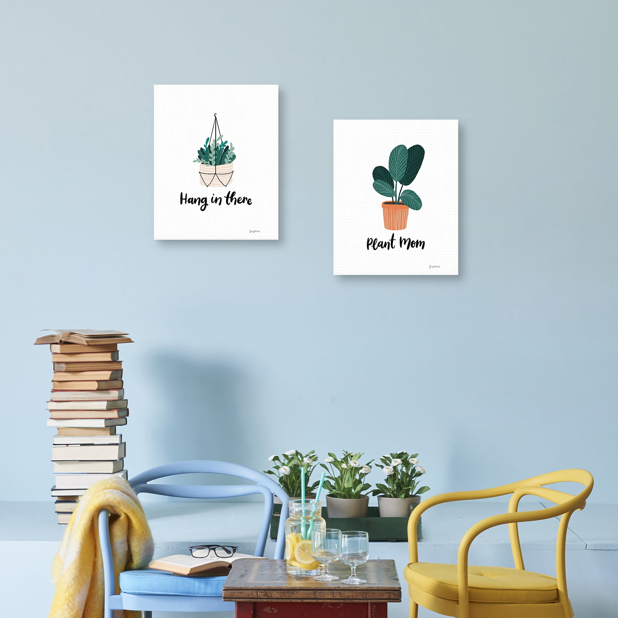 Hang in There Plant Mom by Becky Thorns Canvas Art Print