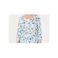 thumbnail image 2 of Karen Scott Women's Audra Oasis Printed Top Blue Size PL, 2 of 3