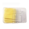 thumbnail image 2 of Cepillos Interdentales, 40 Piezas Cepillos Interdentales Para Aparatos Ortopédicos Herramienta De Limpieza De Espacios De Dientes Suaves Amarillo Ultrafino 0,4 Mm Para Viajes Para, 2 of 7