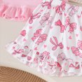 thumbnail image 5 of TOWED22 Baby Infant Outfits 2 Piece Tshirt Top + Cute Shorts Soft Summer Clothing Sets Toddler Girl Clothes(Pink,2-3 Y), 5 of 7