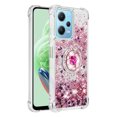 thumbnail image 2 of Funda para Xiaomi Redmi Note 12 4G con Brillo Líquido Flotante, Purpurina, Parachoques y Anillo Giratorio Soporte, 2 of 5