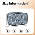 thumbnail image 5 of Haiem Llamas And Cactus Print Toaster Covers 2 Slice Wide Slot,Bread Dust Cover & Fingerprint Protection,Bread Machine Cover,Appliance Covers, 5 of 7