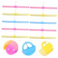 thumbnail image 6 of LEORX 10pcs Clothes Hanger Heavy Duty Plastic for Children Clothes Home Use, 6 of 6