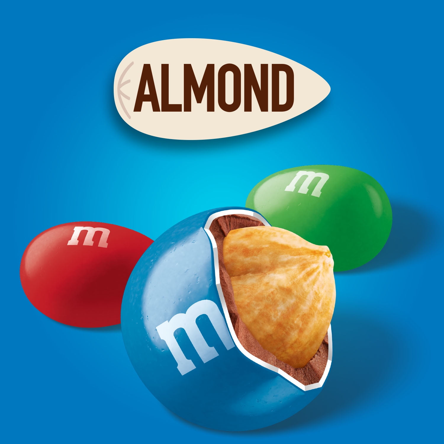 (3 pack) M&M's Almond Milk Chocolate Candy, Sharing Size - 8.6 oz Bag