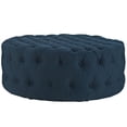 thumbnail image 2 of Ergode Amour Upholstered Fabric Ottoman - Azure, 2 of 5