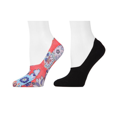 Natori Women's 4 Pair Pack Natori Funky Floral No-Show Liner Socks - Womens - Female