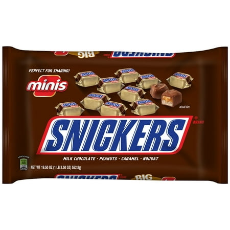 UPC 040000202523 product image for Snickers Mini Size Chocolate Candy Bars  19.5 Oz. | upcitemdb.com