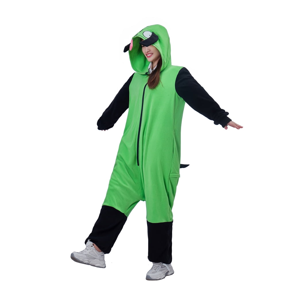 Gir Pajamas Invader Zim Costume Sleepwear Unisex Onesie Pajamas