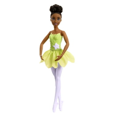 Disney Princess Toys, Posable Ballerina Tiana Doll in Ballet Slippers and Ballet-style Bun
