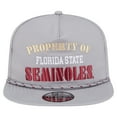 thumbnail image 2 of Men's New Era Gray Florida State Seminoles Golfer Vintage Adjustable Hat, 2 of 6