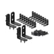 thumbnail image 2 of 20pcs L Bracket Corner Bracket, Steel L Brackets For Shelves, Metal Corner Brace For Wood Furniture, 2 of 5