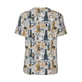 thumbnail image 3 of Rocae Llama and Cactus1 for Breathable Men's Baseball T-Shirt Fashionable Casual Baseball Jersey, Moisture-wicking Sportswear 4X-Large, 3 of 9