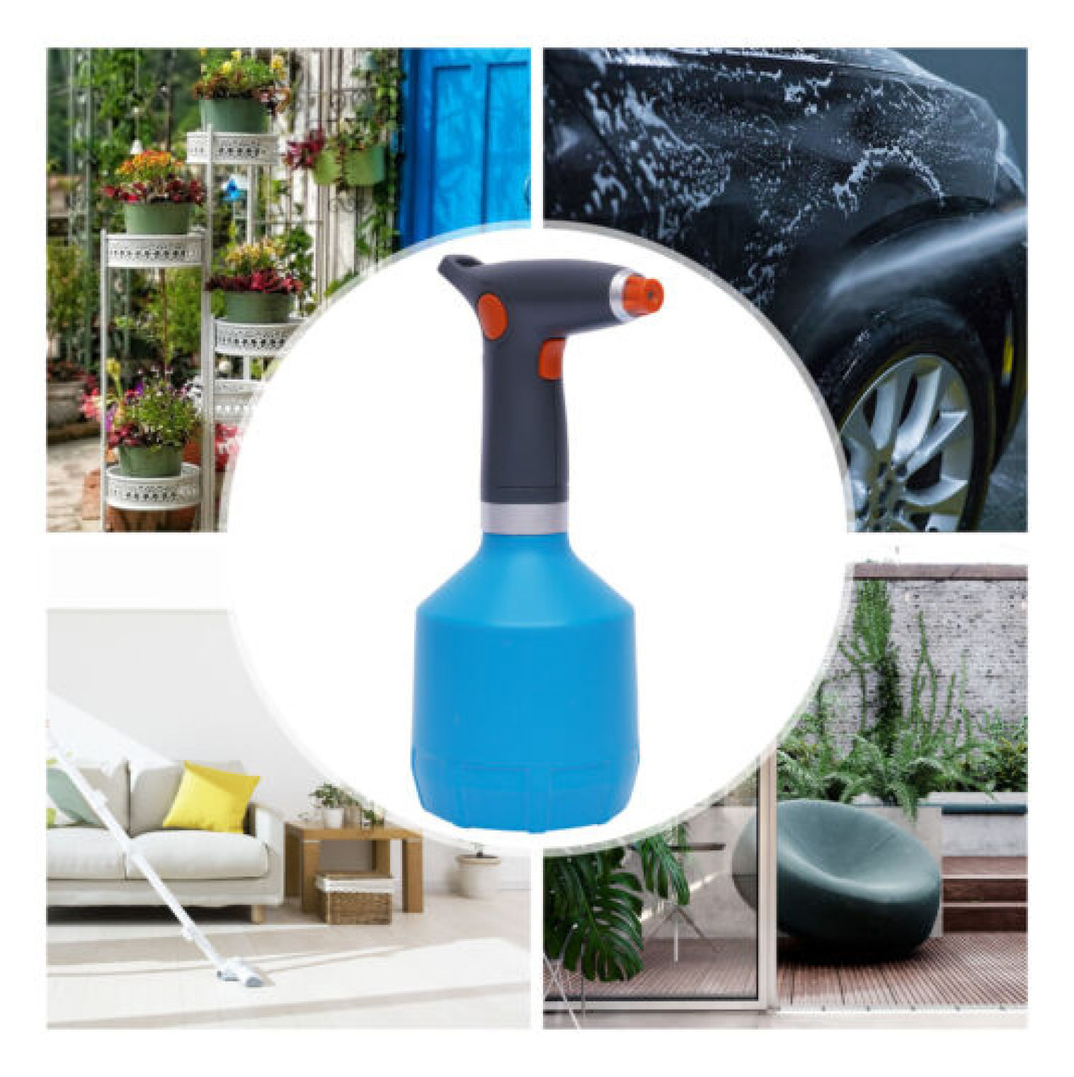 FENG20 1000Ml Electric Plant Mister Flower Watering Tool Rechargeable USB