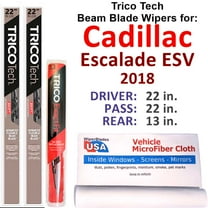 2018 Cadillac Escalade ESV Beam Blade Wipers (Set of 3) w/Rear Wiper
