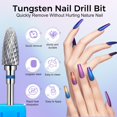 thumbnail image 2 of JKCCZLL Fantexy 3/32" Carbide Nail Drill Bit - Remove Acrylic Hard Gels Quickly and Safely,Professional Cone Tungsten Drill Bits Set Nail File Acrylic for Manicure,Pedicure,Cuticle Cleaner(Fine - F), 2 of 7
