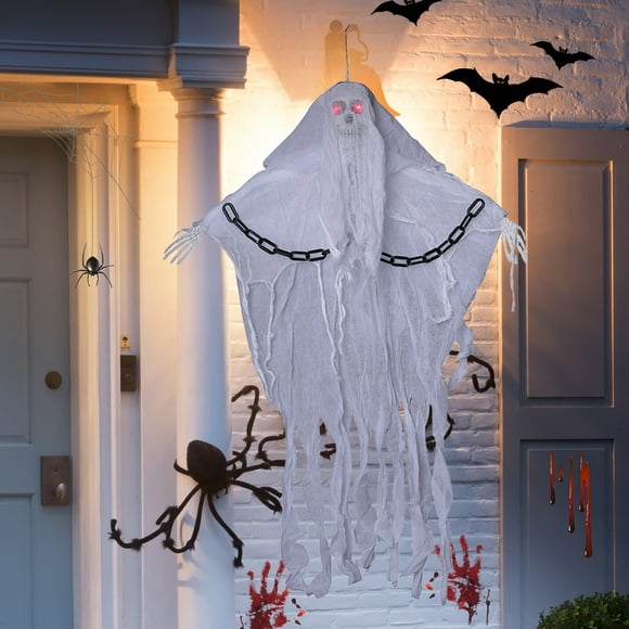 YIMWNYI Halloween Hanging Ghost, Glowing Ghost Decoration for Halloween, Festival Hanging Ghost for Home and Party, Halloween Props, Halloween Party Supplies, Halloween Decor, Halloween Decorations