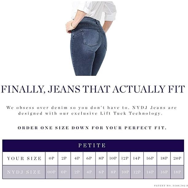 NYDJ Women s Petite Marilyn Straight Leg Jean Black 2P Walmart