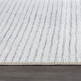 thumbnail image 3 of World Rug Gallery Contemporary Distressed Stripe Machine Washable 8'4"x11'6" Ivory Area Rug, 3 of 9