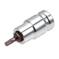 thumbnail image 1 of Uxcell 2.17'' Longitud 1/2-Pulgada Conducción Torx Brocas Sockets Acero S2 Tonalidad Plateada 1pcs T25 x 1/2", 1 of 4