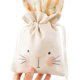 thumbnail image 3 of Easter Bunny Ear Linen Drawstring Bag, Bunny Gift Bags for Kids' Parties, Easter Baby Showers Gift Pouch for Sweet Treats & Party Favors, 3 of 5