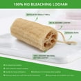 thumbnail image 3 of Esponja de lufa natural - Esponja de lufa para mujeres y hombres - Lufa exfoliante, depurador corporal para el cuidado de la piel, apariencia más radiante, respetuosa con el medio ambiente, 3 of 6
