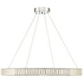 thumbnail image 5 of Possini Euro Design Vesta Chrome Pendant Chandelier 35 1/2" Wide Modern LED Ring Crystal Glass Fixture for Dining Room Foyer Kitchen Island Entryway, 5 of 8
