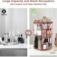thumbnail image 5 of Rotating Makeup Organizer, DIY 8 Adjustable Layers Spinning Skincare Organizer, Cosmetic Display Case with Brush Holder Perfume Tray, Multi-Function Storage Carousel for Vanity Bathroom Countertop, 5 of 7