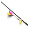 thumbnail image 2 of Cat Teaser Wand Interactive Fake Feather Cat Wand Kitten Teaser Toy with Bell, 2 of 10