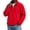 Red, variant on Vxararl Men's Polar Fleece Jacket Zip Up Warm Cardigan Winter Fall Urban Streetwear Lightweight Outfits Stand Collar Long Sleeve Thermal Coat with Pocket Black L