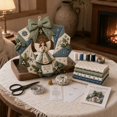 thumbnail image 2 of Fabric Poke Wreath DIY Kit, Christmas Wreath DIY Kit for Adults, Door Hanging Holiday Craft Decor with Bow, 2 of 5