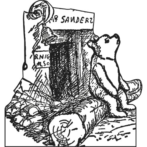 SP13096 Winnie Pooh Bear’s House 100 Acre Wood 1926 Cardboard Cutout Standee Standup