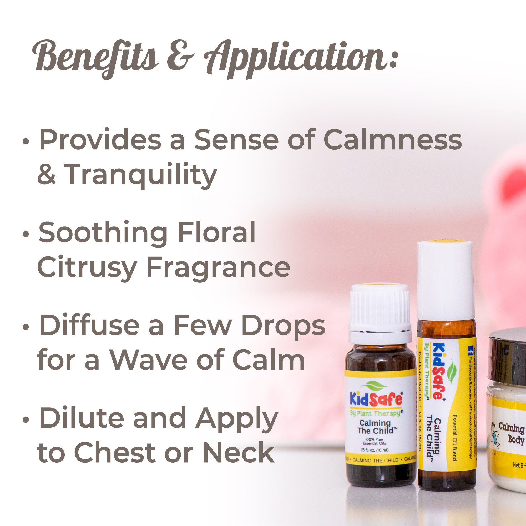 Plant Therapy Essential Oil | Calming the Child Synergy | Relaxing and Soothing Blend | 100% Pure, KidSafe | 100 mL