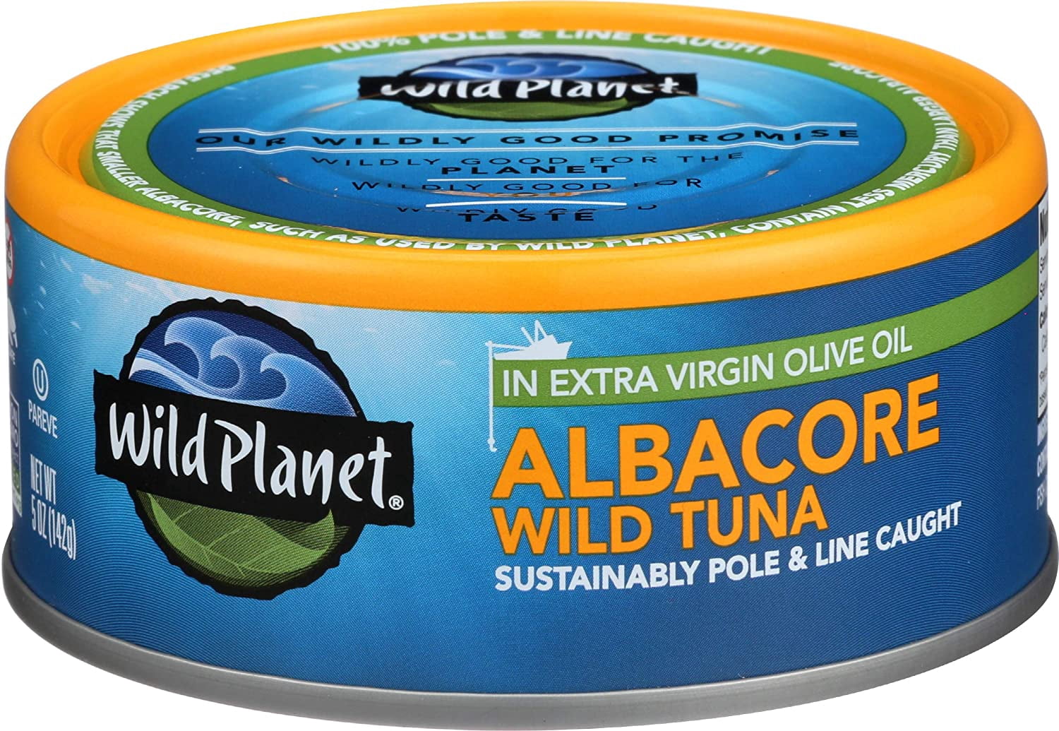 Wild Planet Wild Albarcore in Extra Virgin Olive Oil Tuna, 5 OZ (Pack of 12)