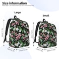 thumbnail image 3 of Lsque Lilies Flowers Pattern Canvas Daypack, Durable Backpack, High-quality Versatile Backpack,Vintage Compact Backpack-Medium, 3 of 6