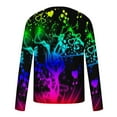 thumbnail image 5 of Stamzod Men Clothes Clearance Men's Plus Size T Shirts Galaxy Digital Print Round Neck Men Long Sleeve Basic Cotton Tee&Nbsp; Tops, 5 of 5
