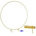 thumbnail image 4 of Garfans Wedding Arch Circle Balloon Arch Frame Round Backdrop Stand for Parties Birthday Wedding Christmas Balloon Garland Stand Gold Wedding Arch for Ceremony 6.6FT, 4 of 10