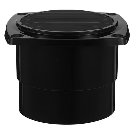 ETHZZLE Black Plastic Rv Roof Vent Cover Round Design for Marine and Camper Ventilation