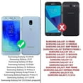 thumbnail image 2 of Nagebee Phone Case Compatible for Samsung Galaxy J3 Orbit, J3 2018/J3 V 2018/J3 Star/J3 Achieve/Sol 3 with Tempered Glass Screen Protector, Brushed Carbon Fiber Designed, Shockproof Hybrid (Black), 2 of 5