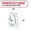 thumbnail image 2 of Command Mini Wall Hooks, Clear, Damage Free Decorating, 18 Hooks, 2 of 3