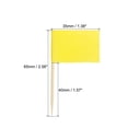 thumbnail image 2 of 100 Pcs Flag Toothpicks Cheese Markers Colored Cake Toppers Yellow, 2 of 8