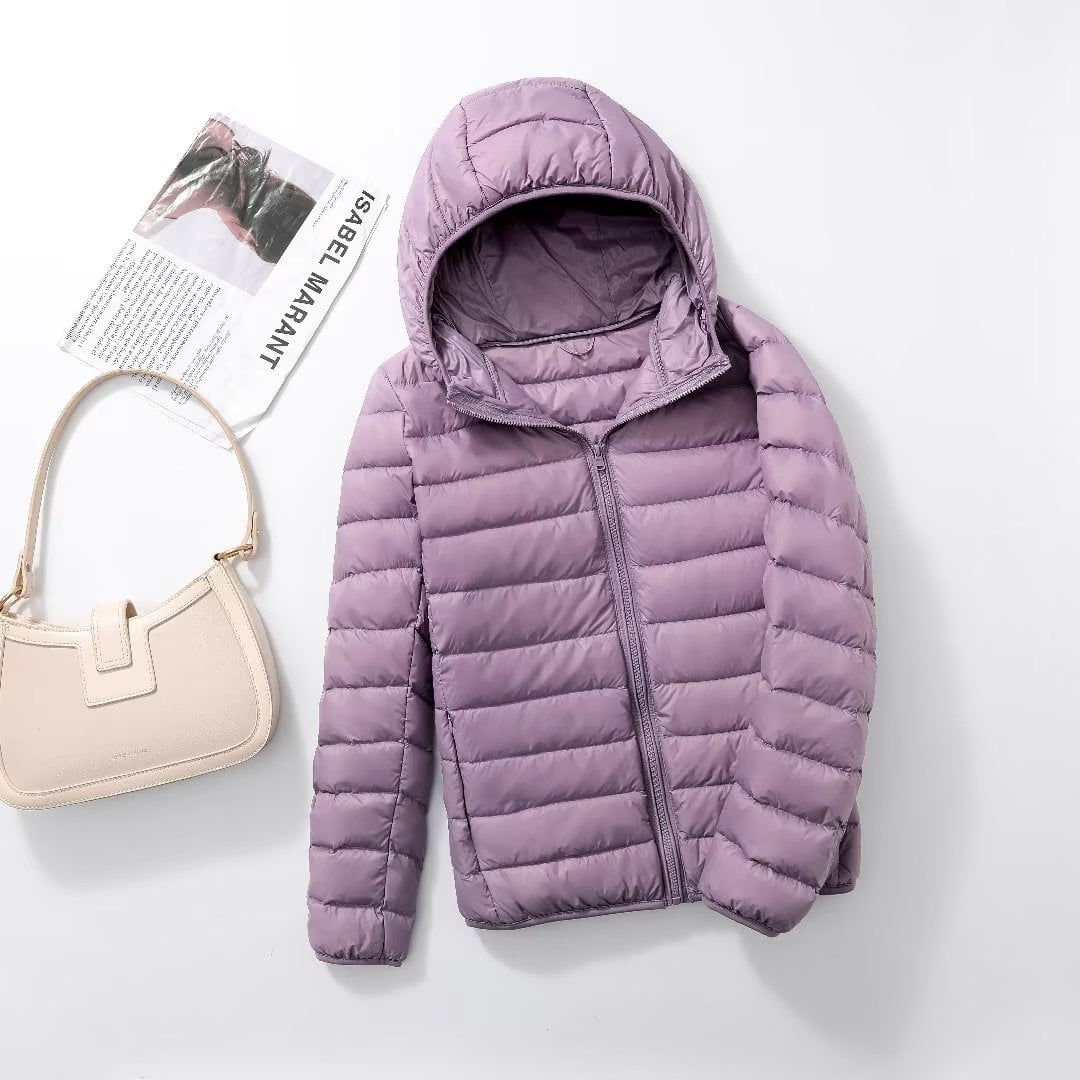 Women Puffer Jacket 15 Colors Plus Size Ultra Lightweight Packable Hooded Down Coats