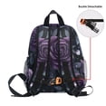 thumbnail image 5 of FORMRS School Backpack with Front Zippered Pocket 12" Student Travel Daypack, Roses and Pearls, 5 of 6