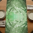 thumbnail image 5 of Table Runners 90 Inches Long Dress Scarves, Dark Green Ocean Waves Farmhouse Coffee/Dining/Kitchen Table Runner for Living Room, Summer Beach Coastal Abstract 13x90 Inch, 5 of 9